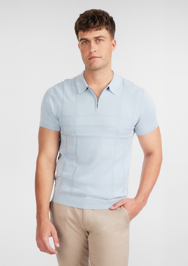 Glebe Zip Knit Polo