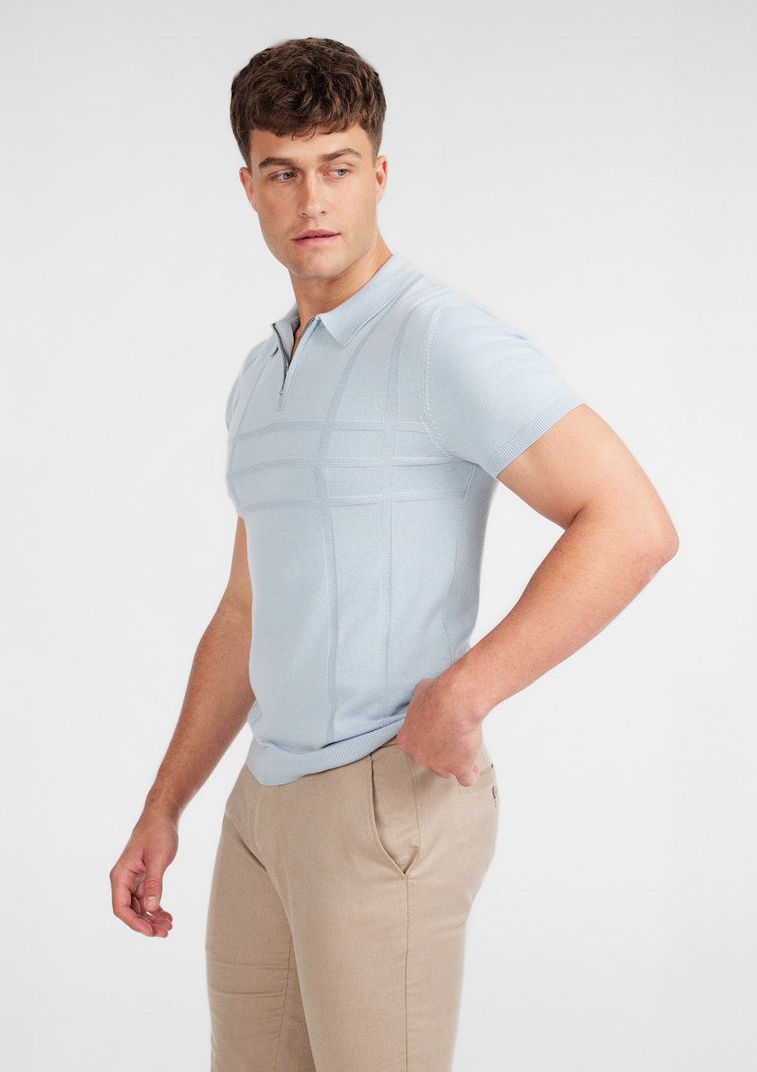 Glebe Zip Knit Polo