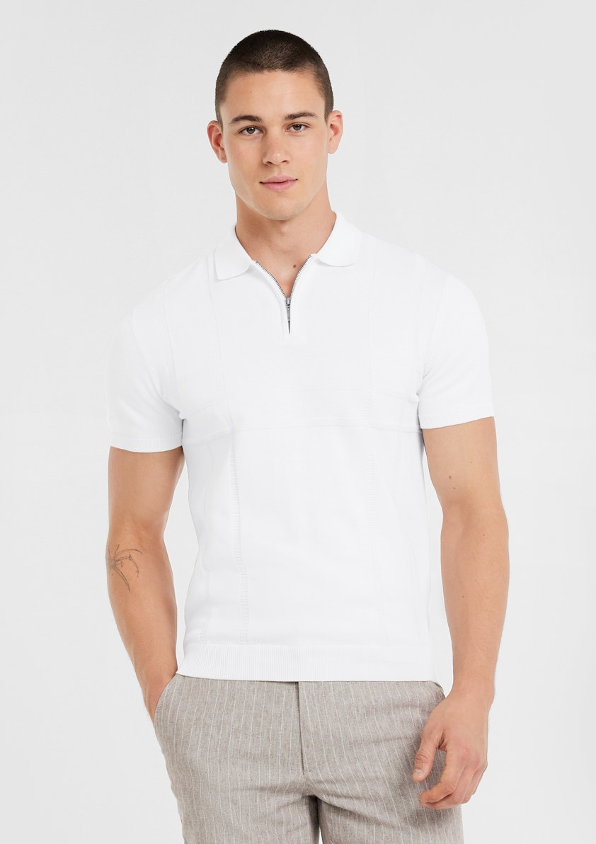 Glebe Zip Knit Polo