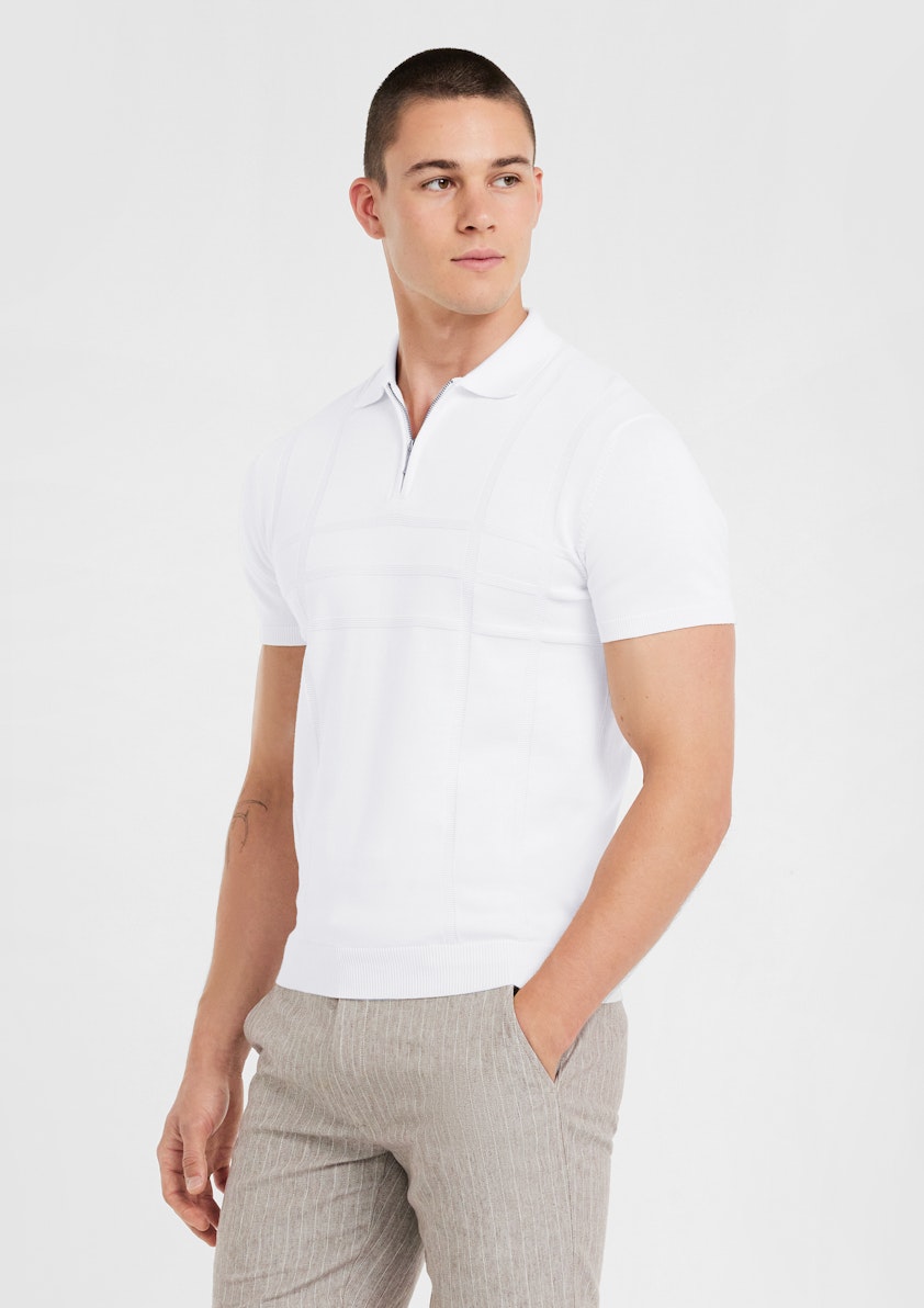 Glebe Zip Knit Polo