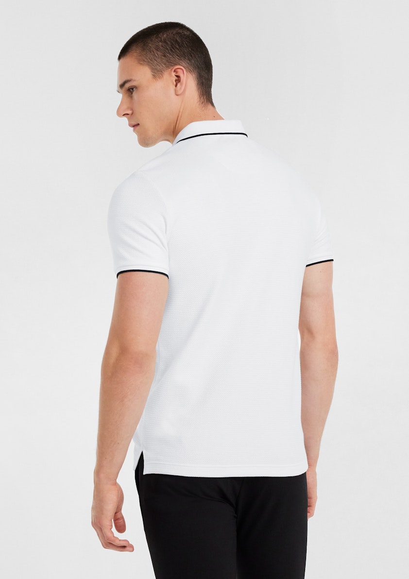 Louie Textured Zip Polo