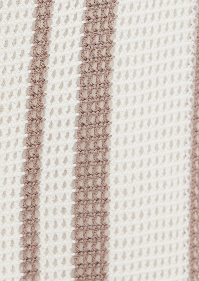 Rhodes Stripe Knit Polo Shirt