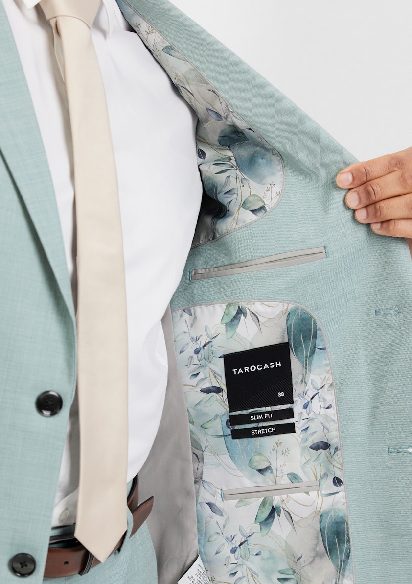 Mid Green Odessa Slim Suit Jacket
