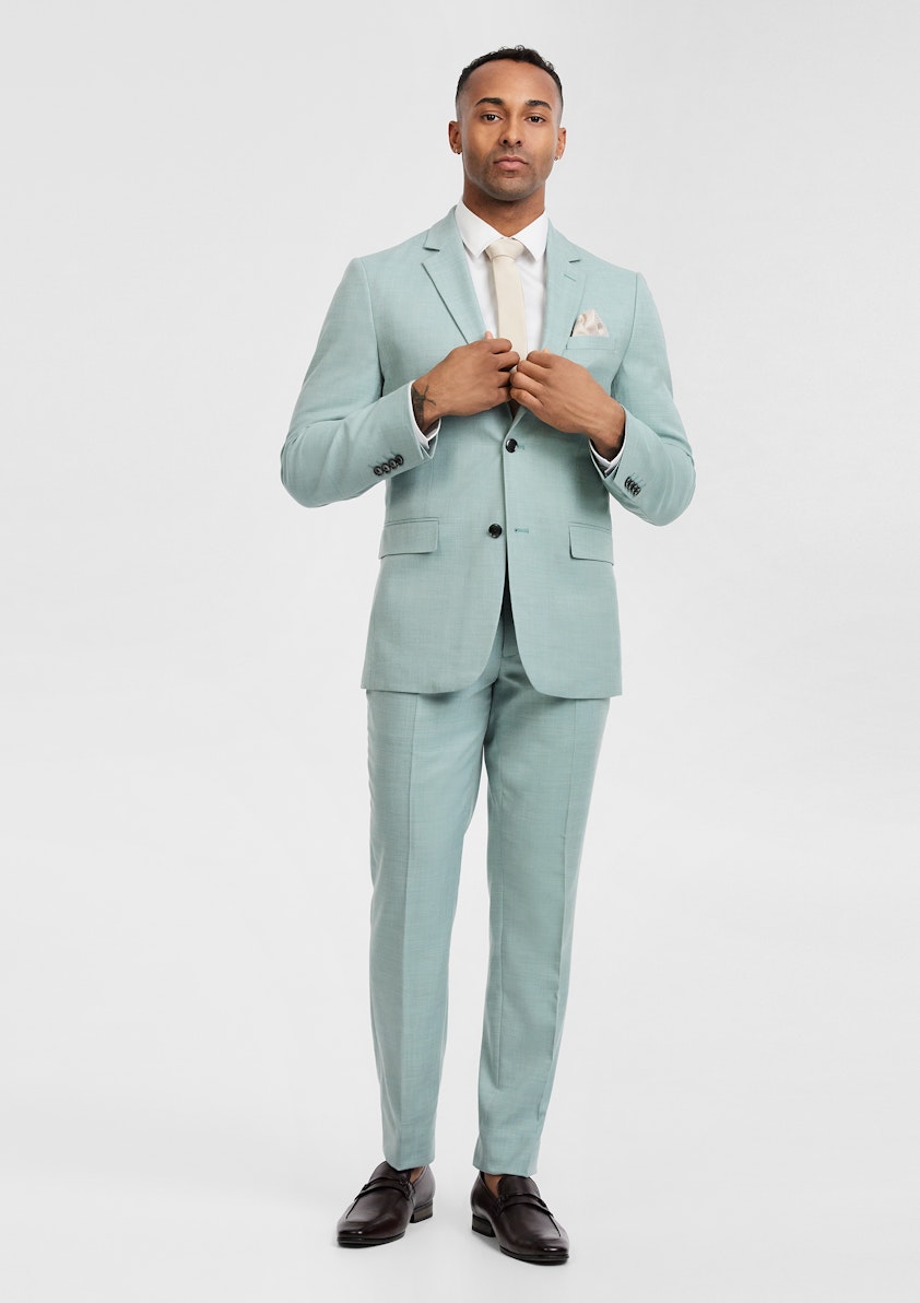 Mid Green Odessa Slim Suit Jacket