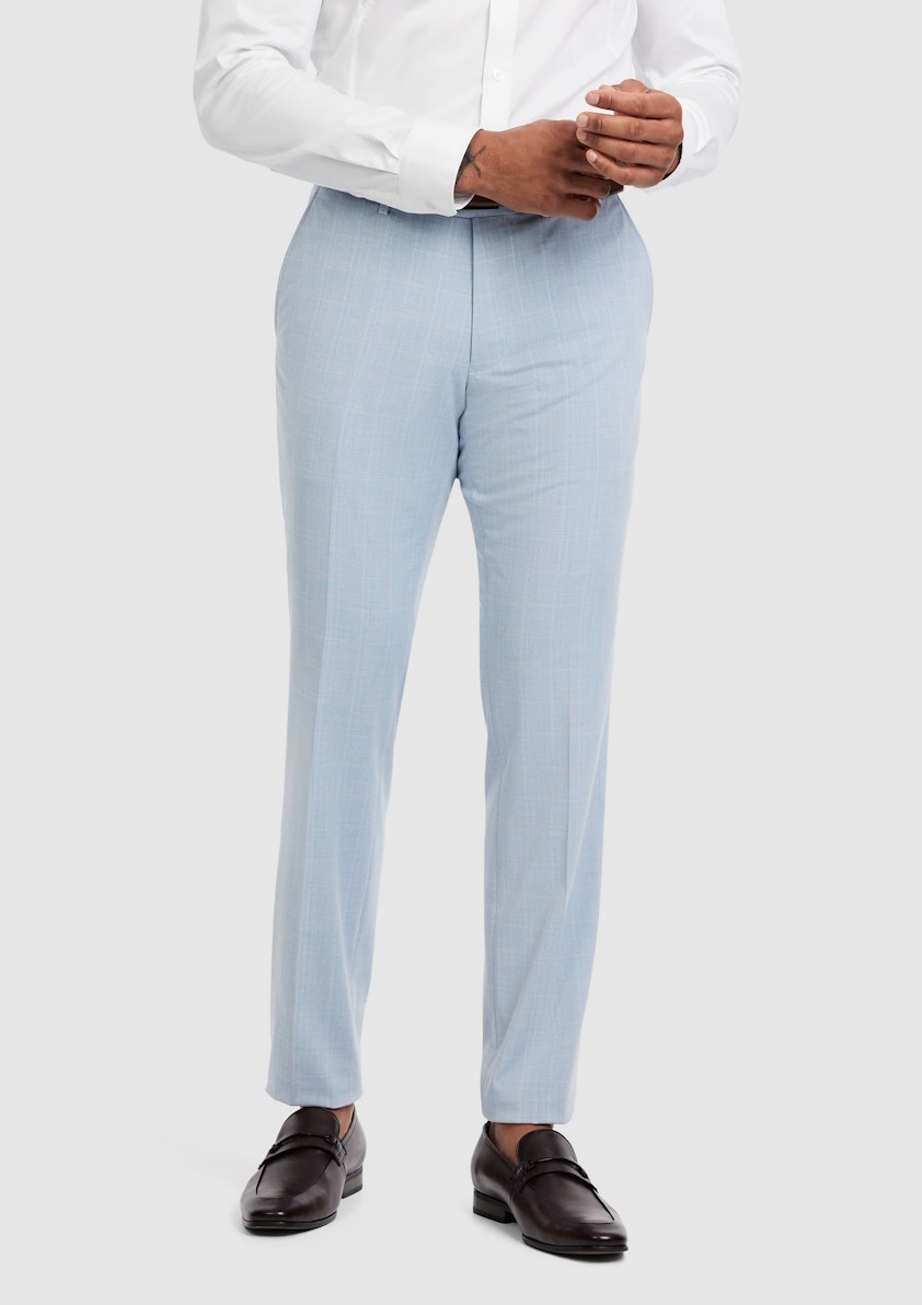 Light Blue Altaire Check Suit
