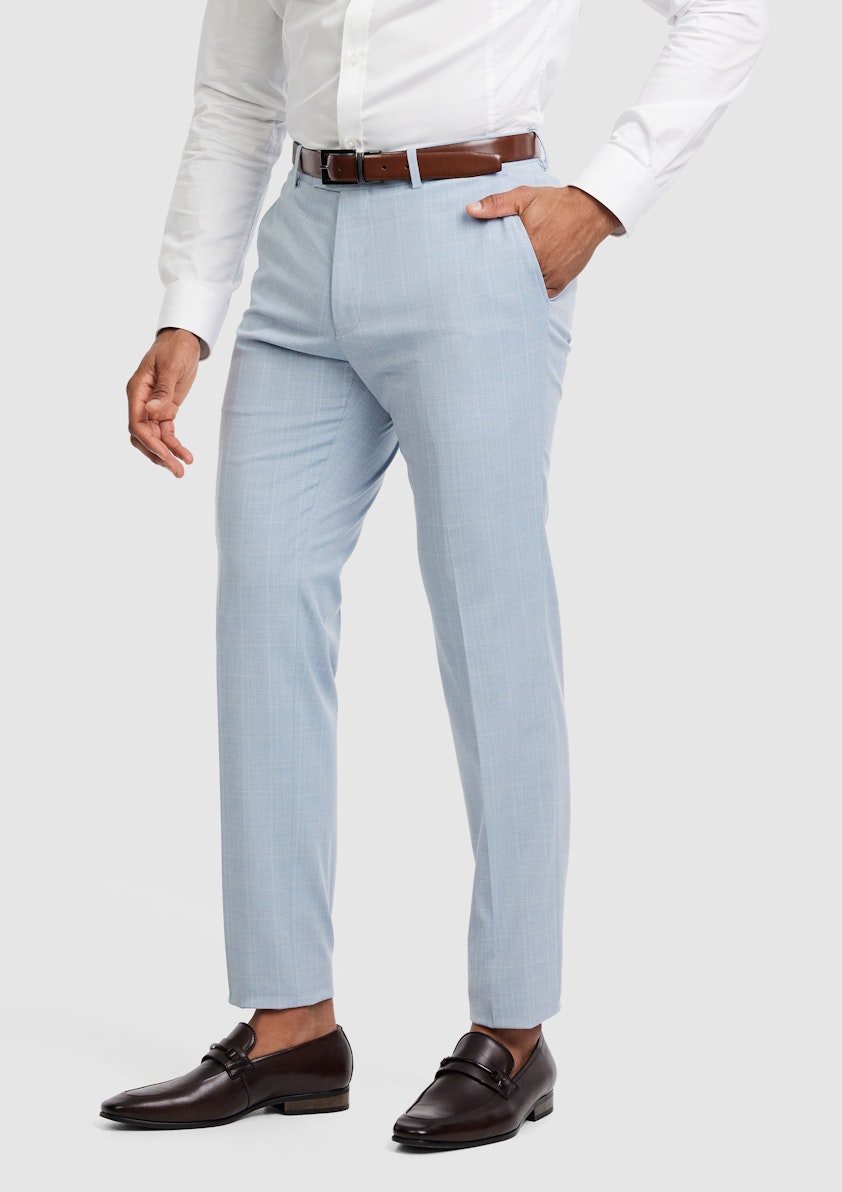 Light Blue Altaire Check Suit