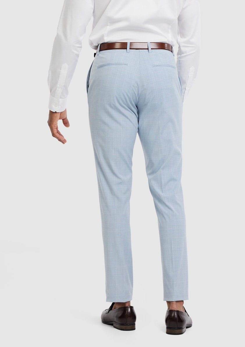Light Blue Altaire Check Suit