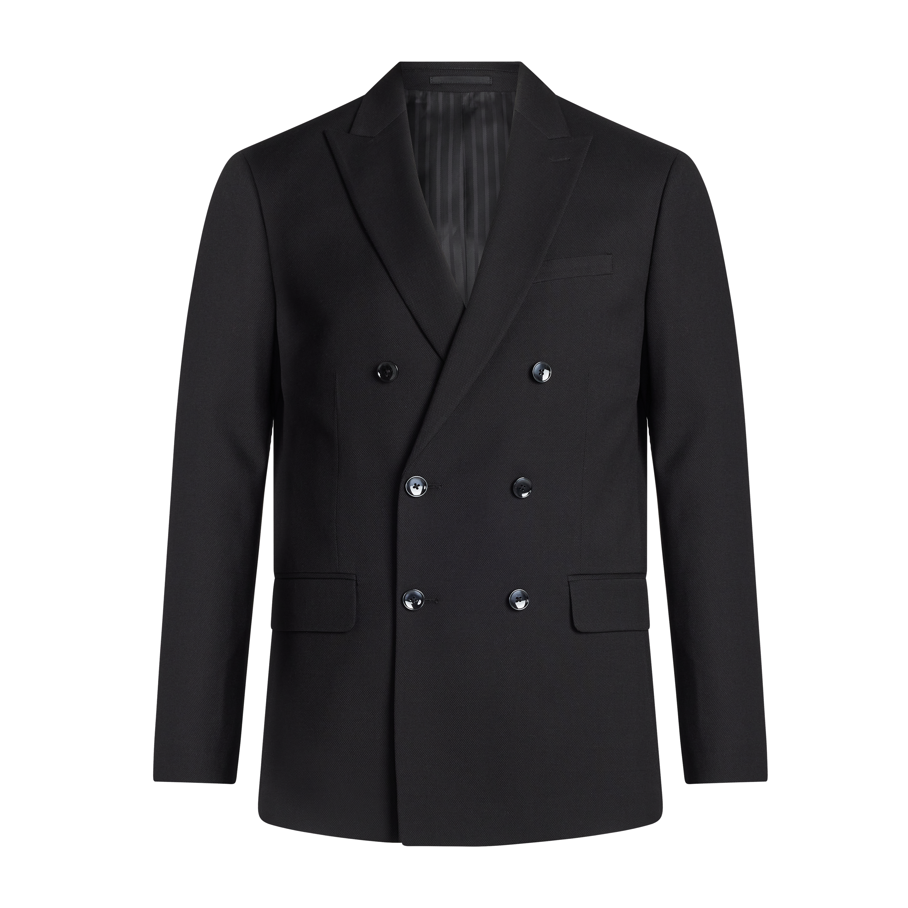 Black Spencer Slim Db Suit Jacket