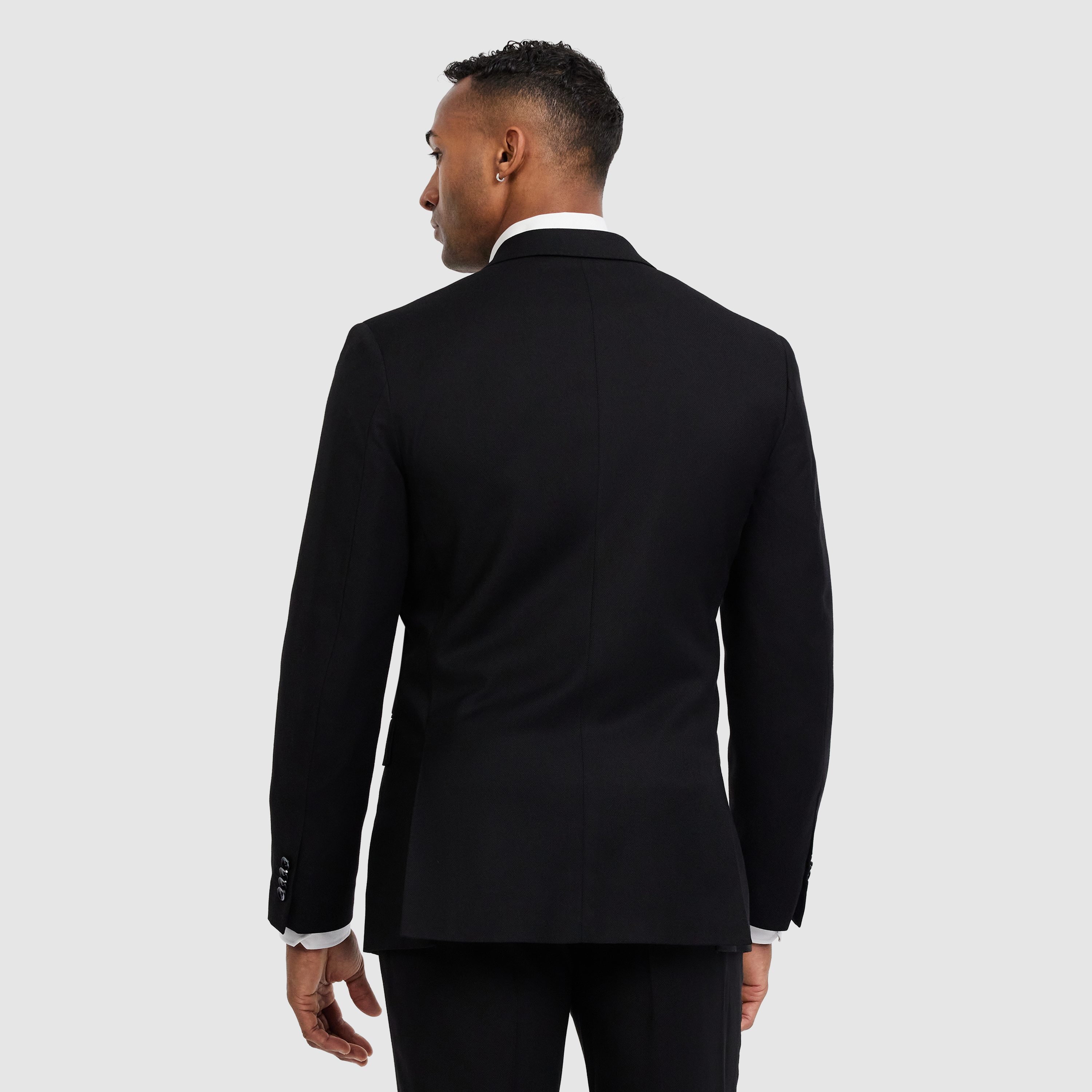  Black Spencer Slim Double Breasted Suit