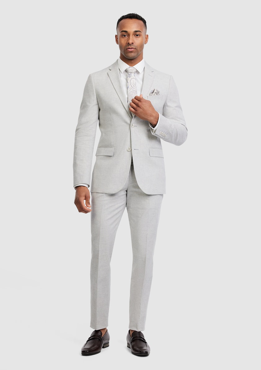 Delmar Linen Check Suit Jacket
