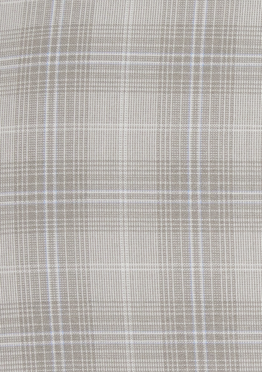 Mocha Grange Check Suit Jacket