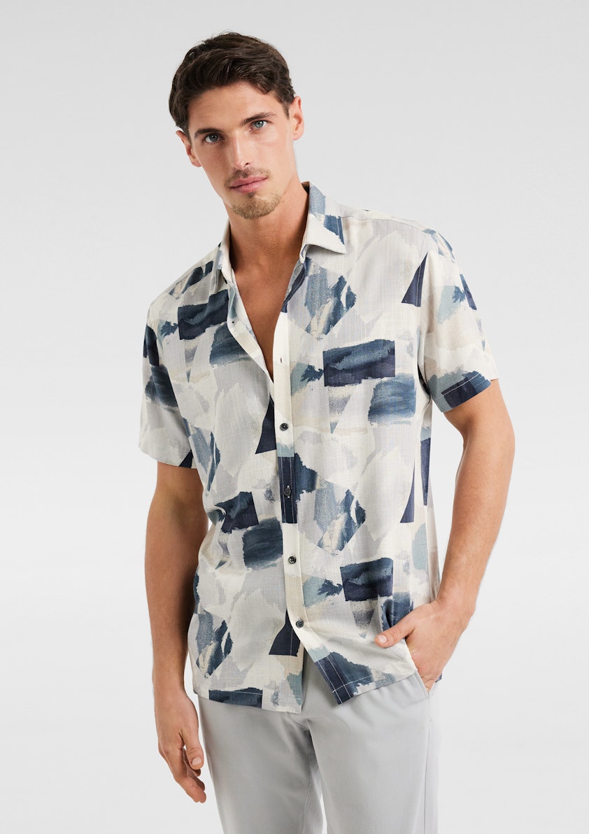 Picasso Viscose Abstract Shirt