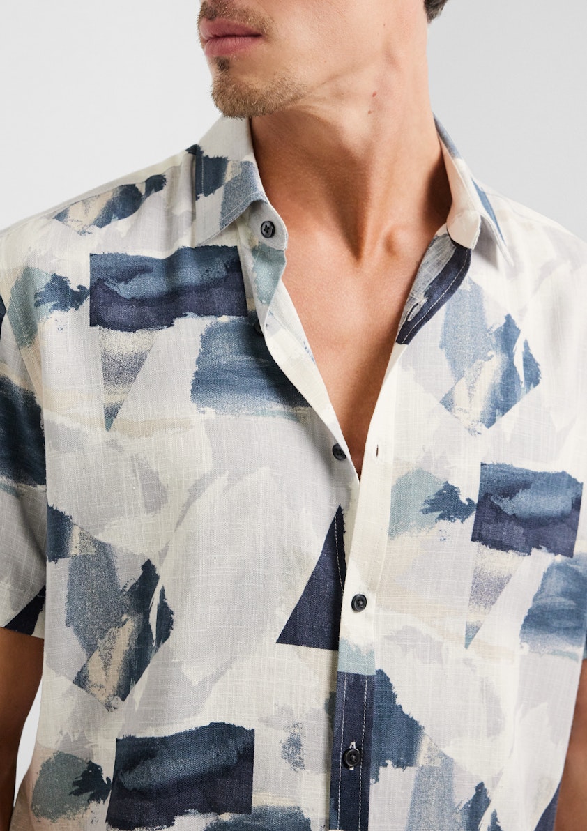 Picasso Viscose Abstract Shirt