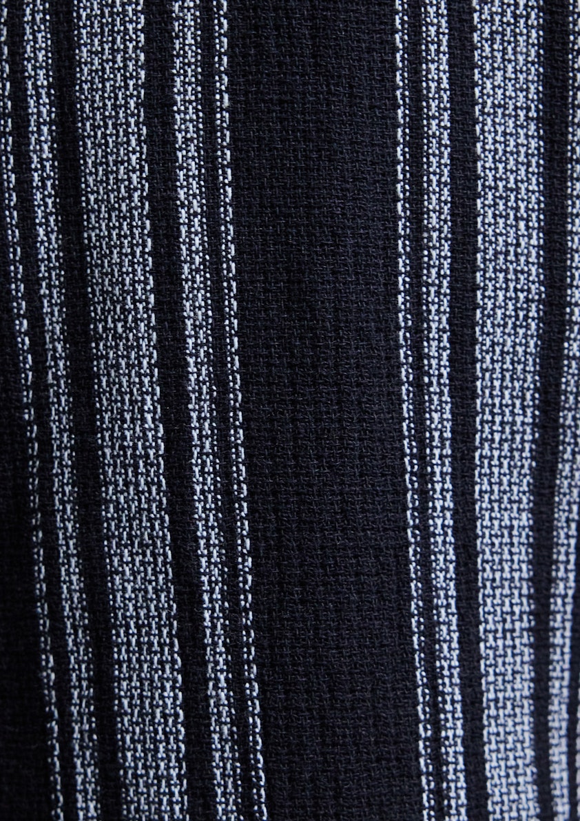 Navy Santorini Stripe Texture Shirt
