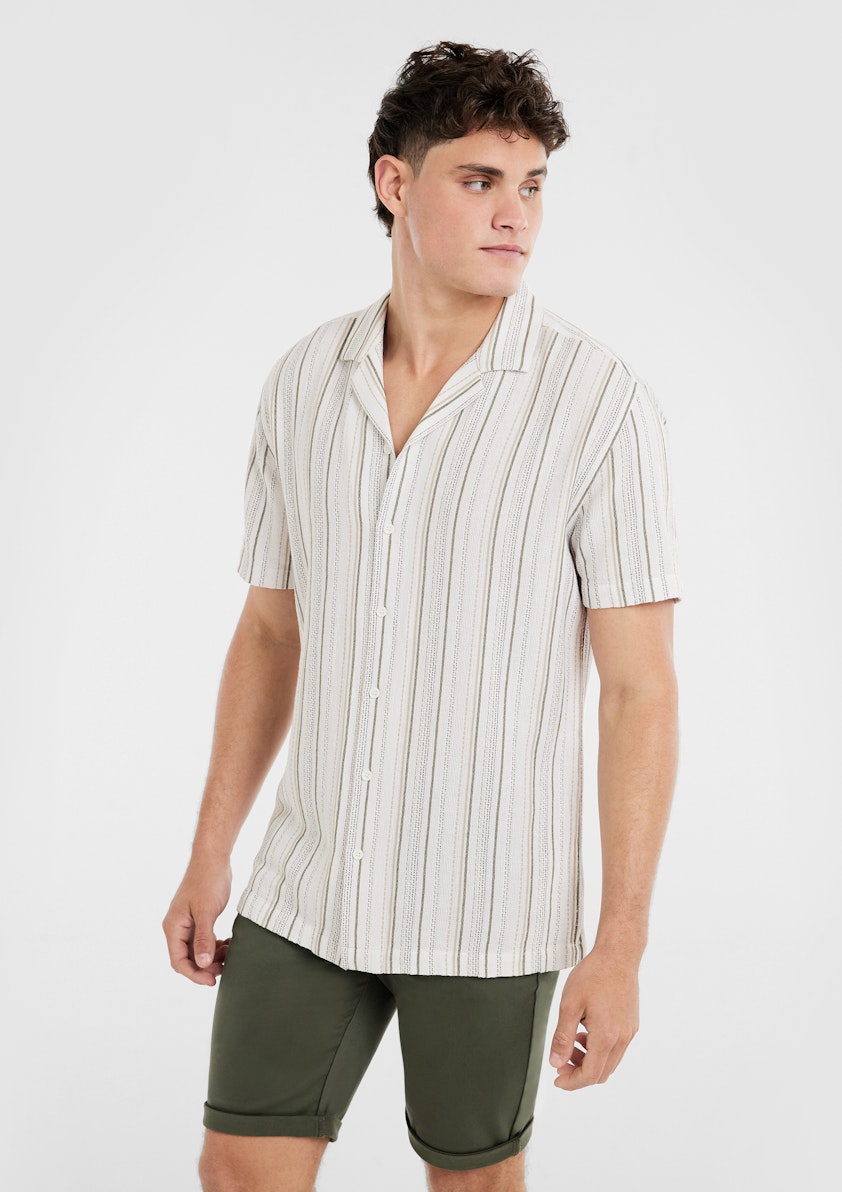 Crete Stripe Texture Shirt