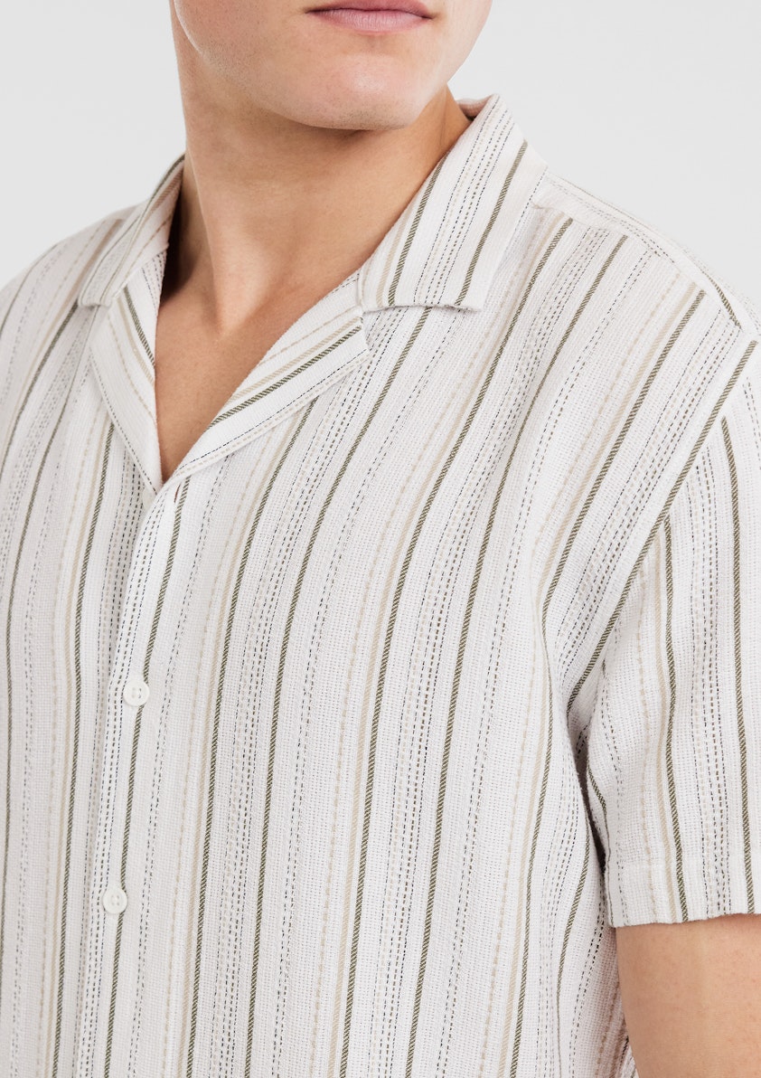 Crete Stripe Texture Shirt