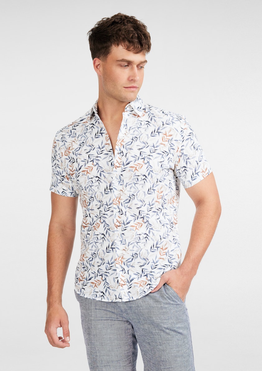 Savannah Linen Leaf Shirt