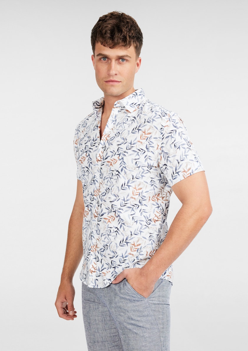Savannah Linen Leaf Shirt