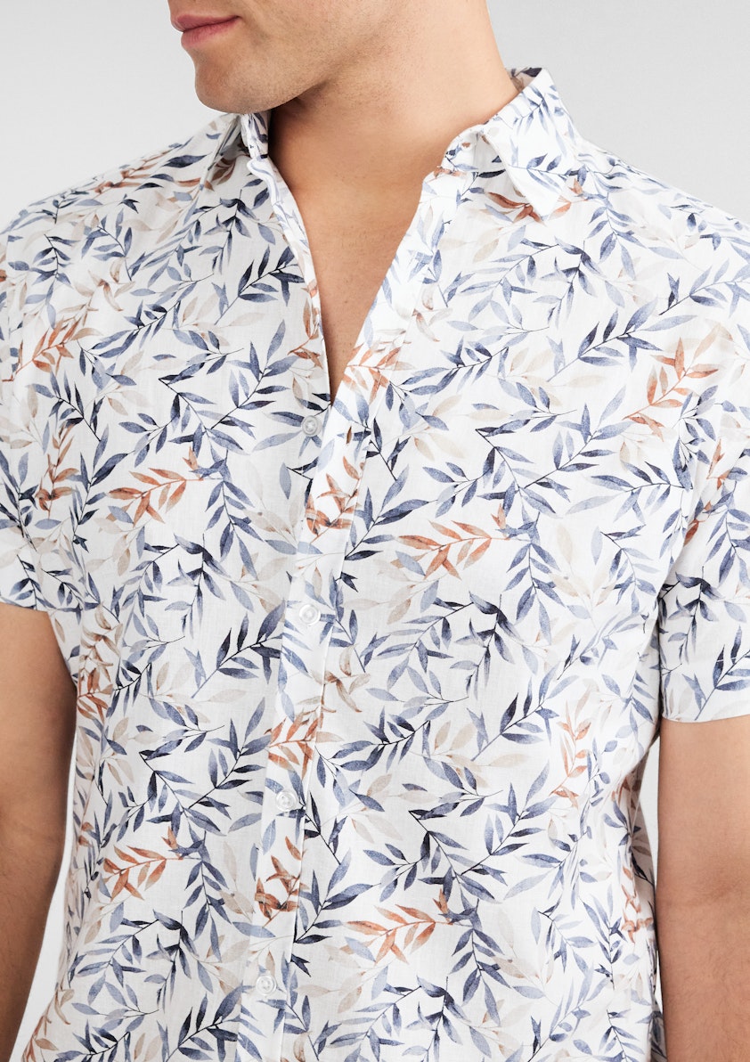Savannah Linen Leaf Shirt