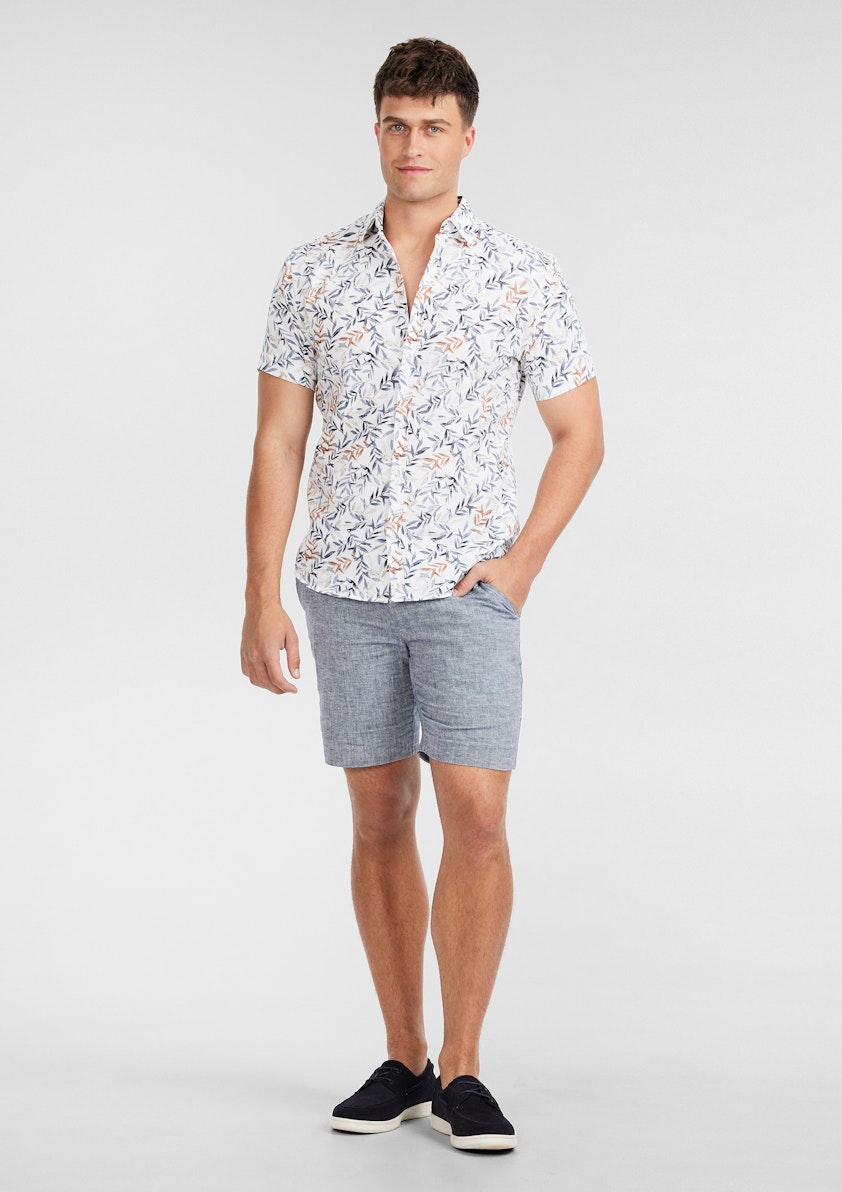 Savannah Linen Leaf Shirt