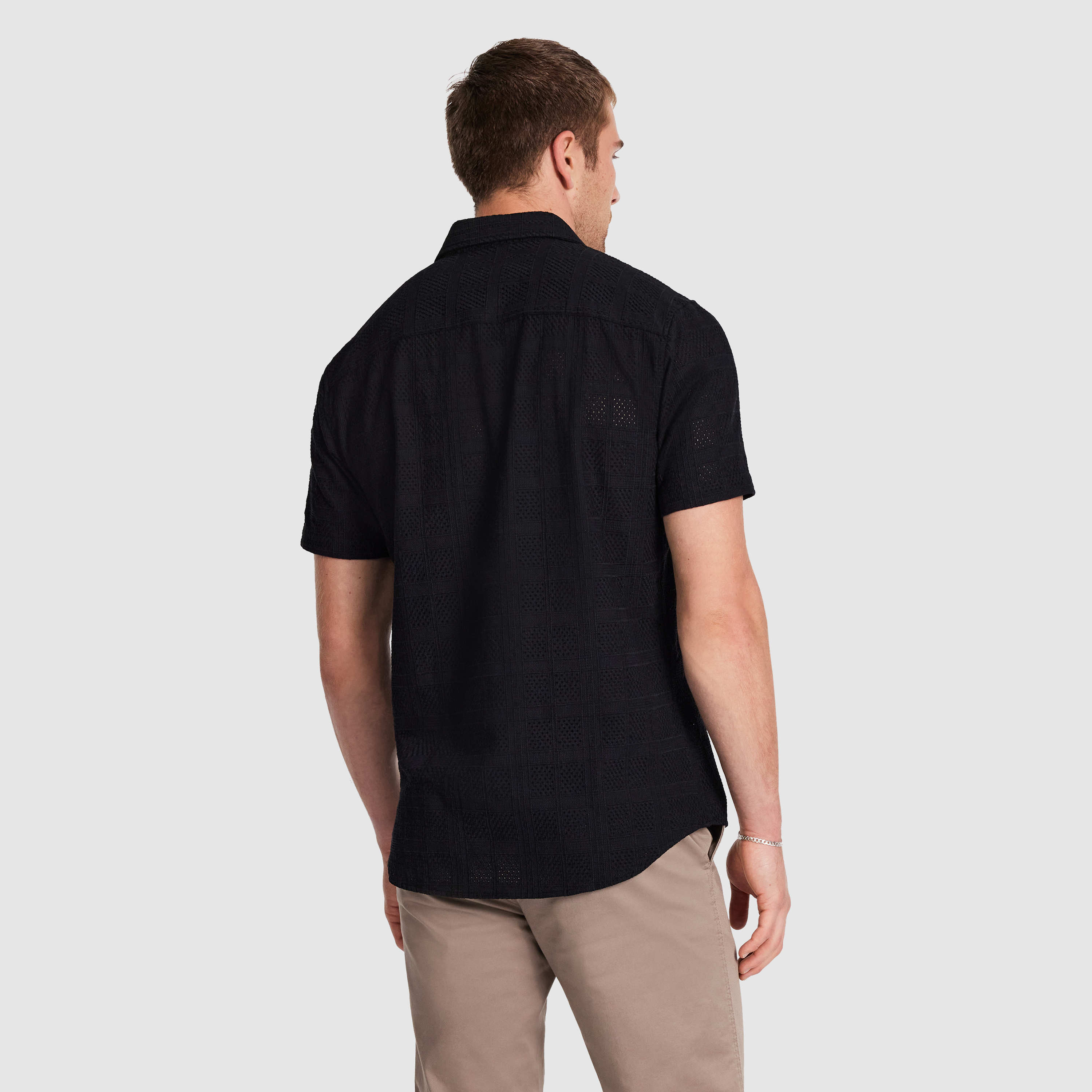 Black Monte Carlo Textured Shirt