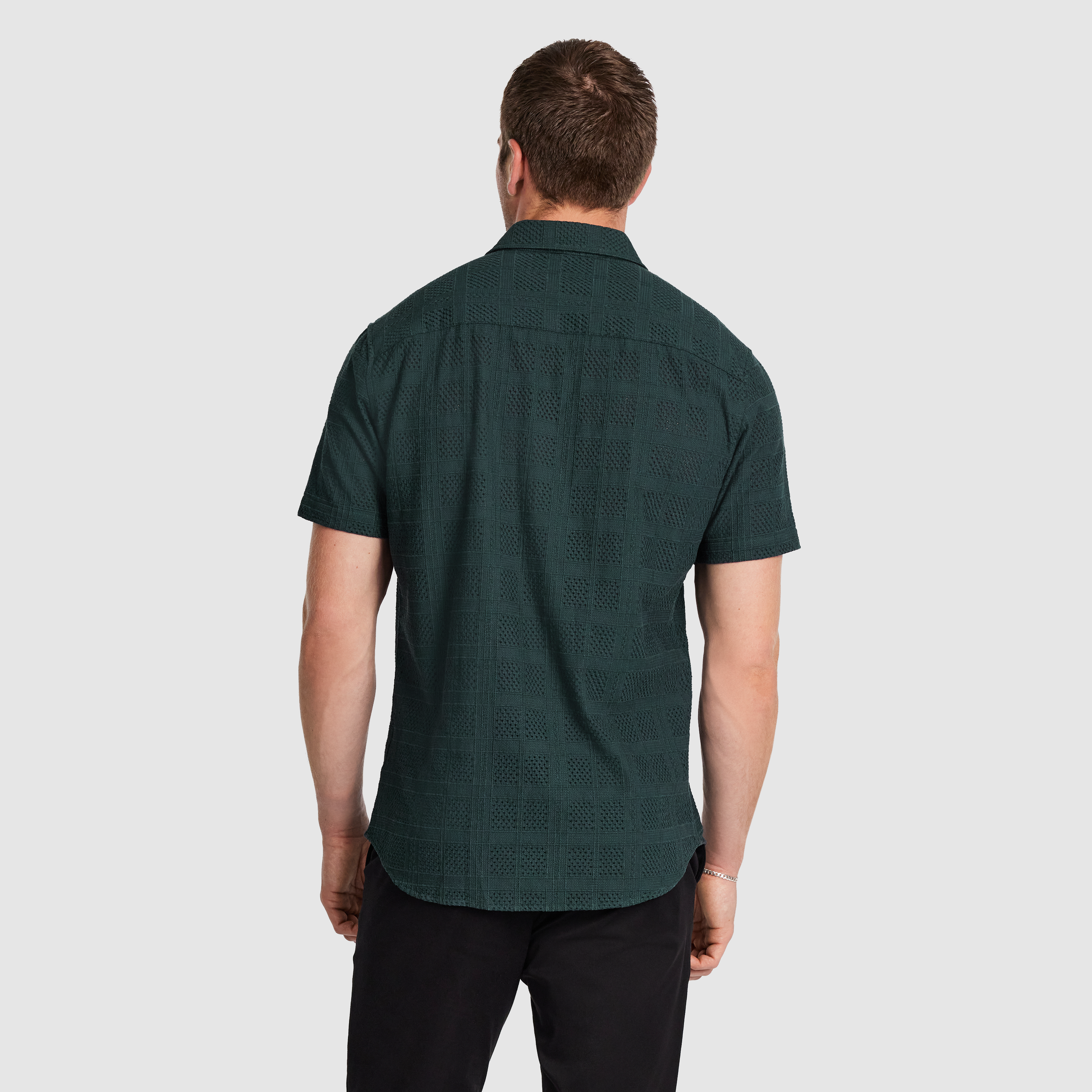 Green Monte Carlo Textured Shirt