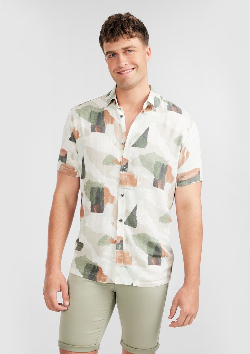 Rothko Viscose Abstract Shirt