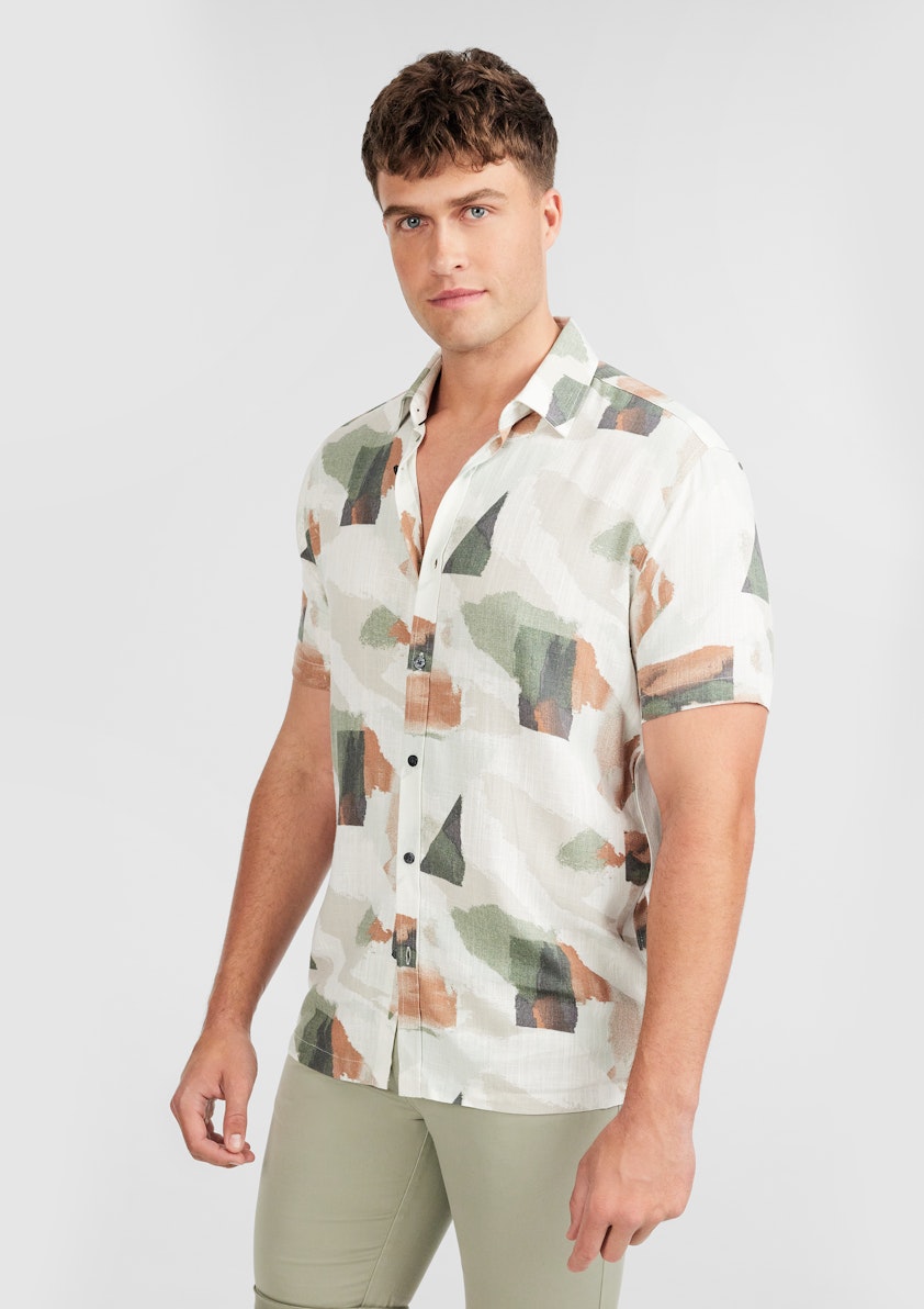 Rothko Viscose Abstract Shirt