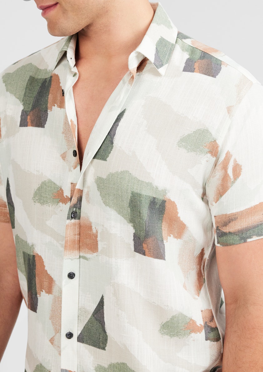 Rothko Viscose Abstract Shirt