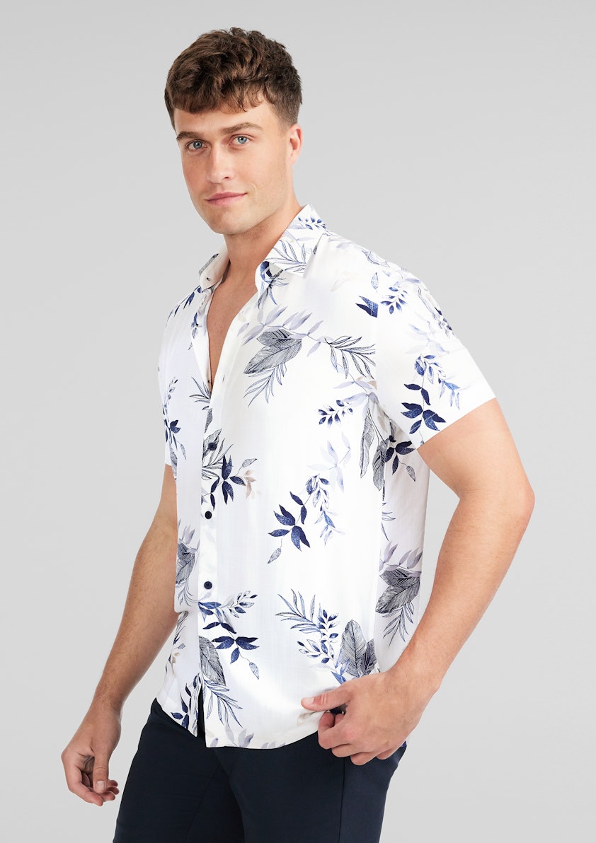 Spain Leaf Viscose Shirt
