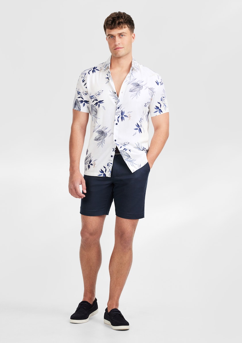 Spain Leaf Viscose Shirt