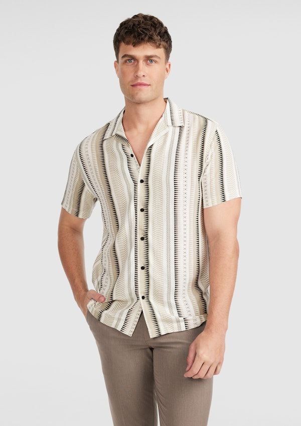 Voyager Viscose Stripe Shirt
