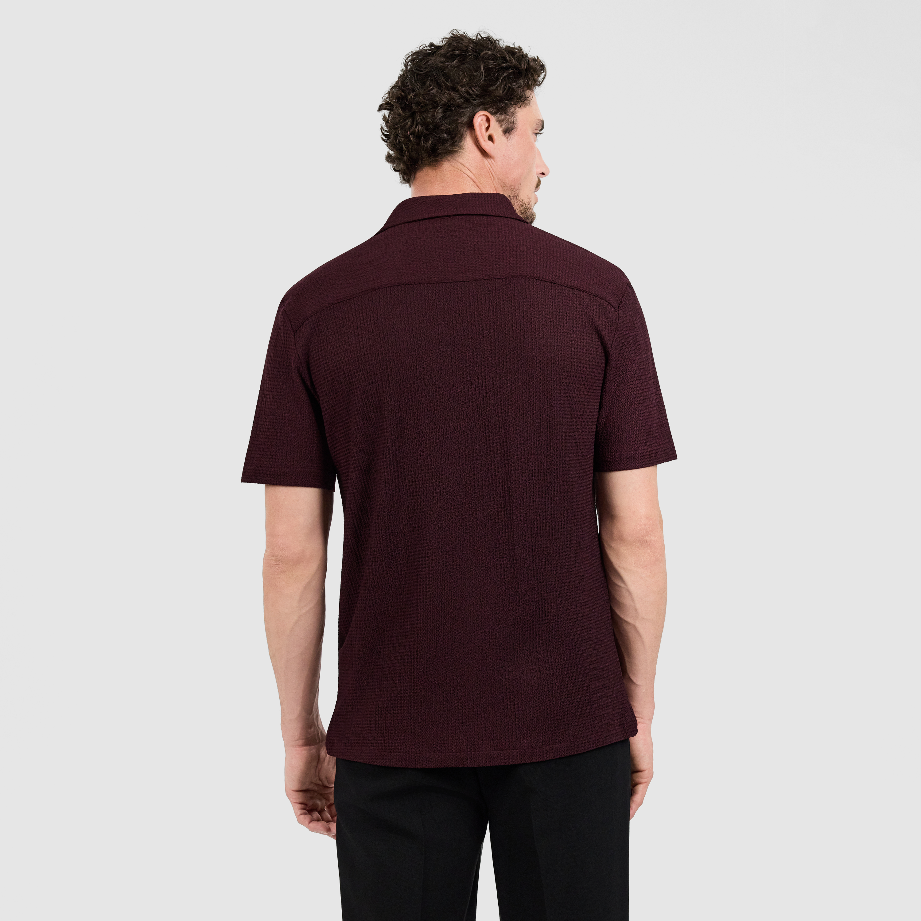 Burgundy Elite Textured Shirt