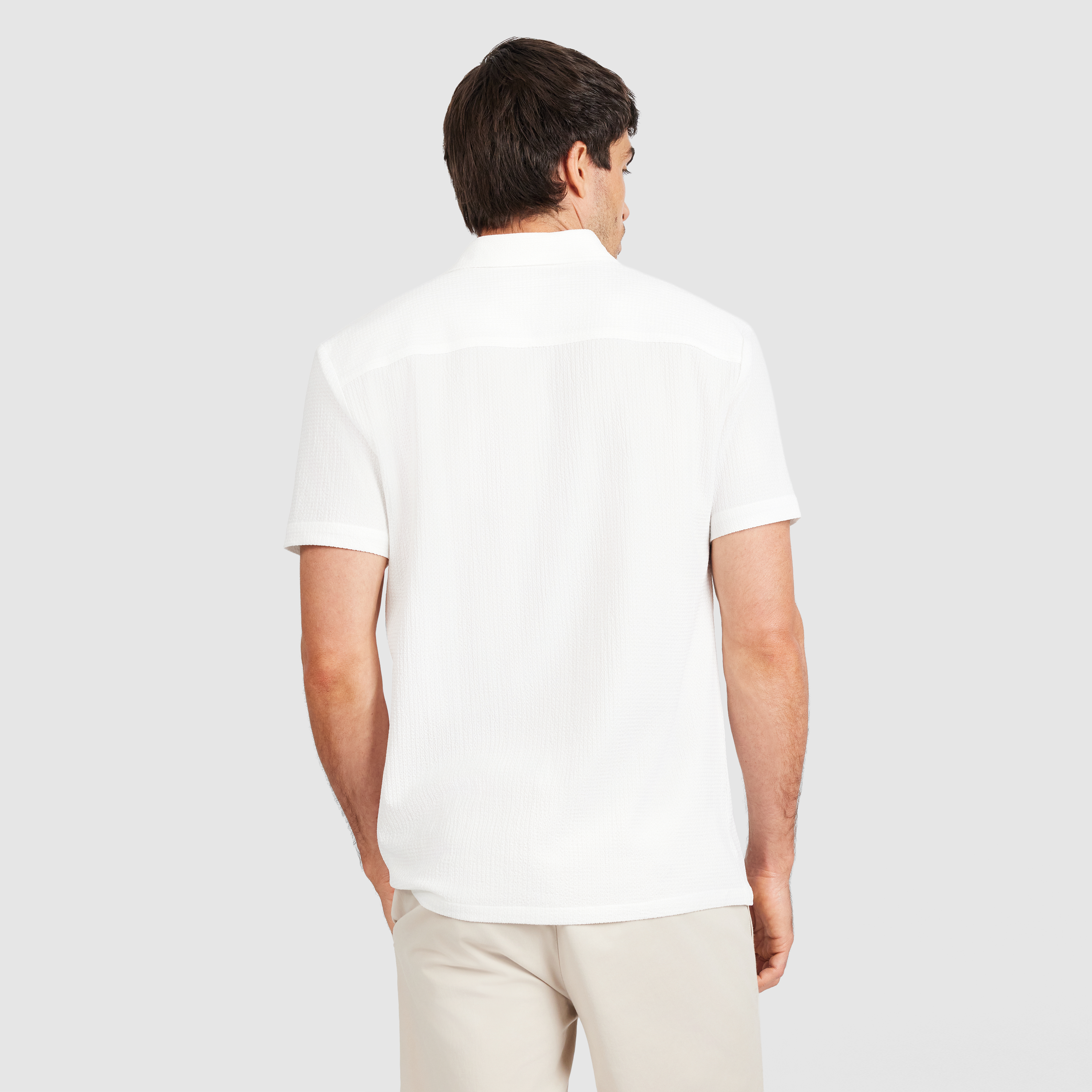 White Elite Textured Shirt