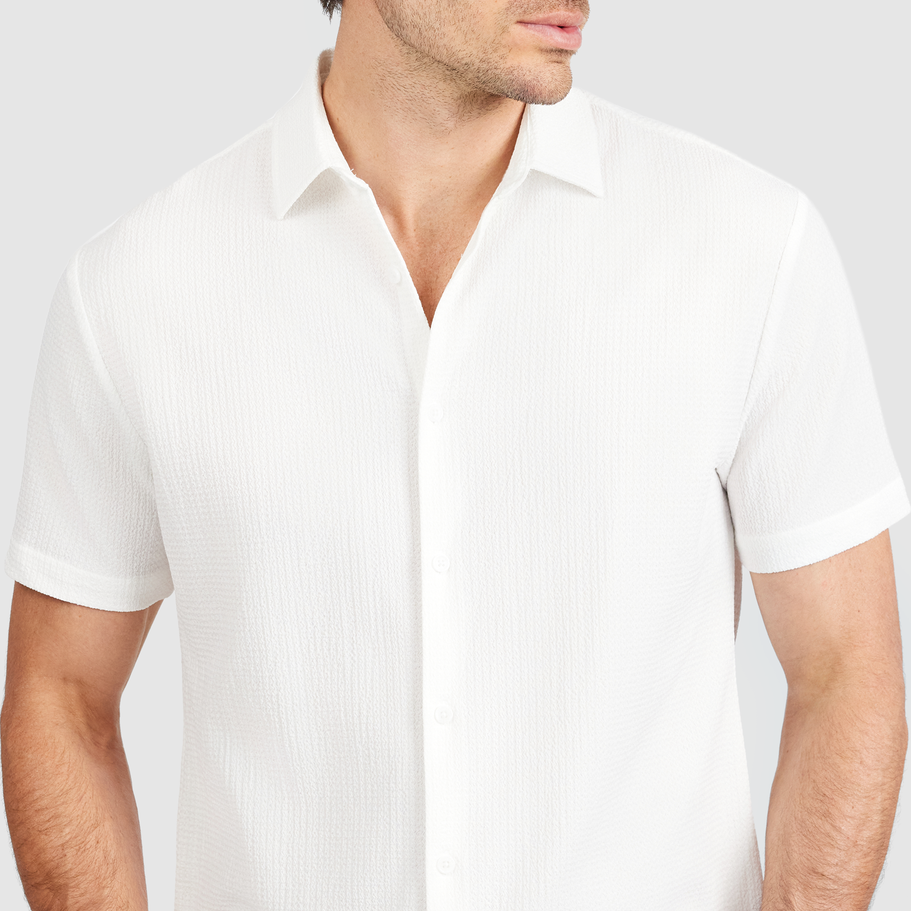 White Elite Textured Shirt