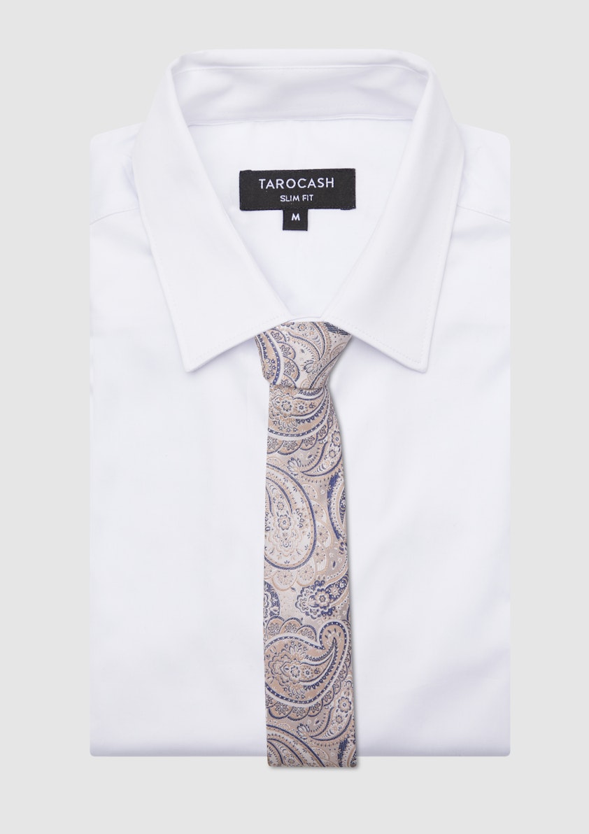 Brooks Paisley Silk Tie