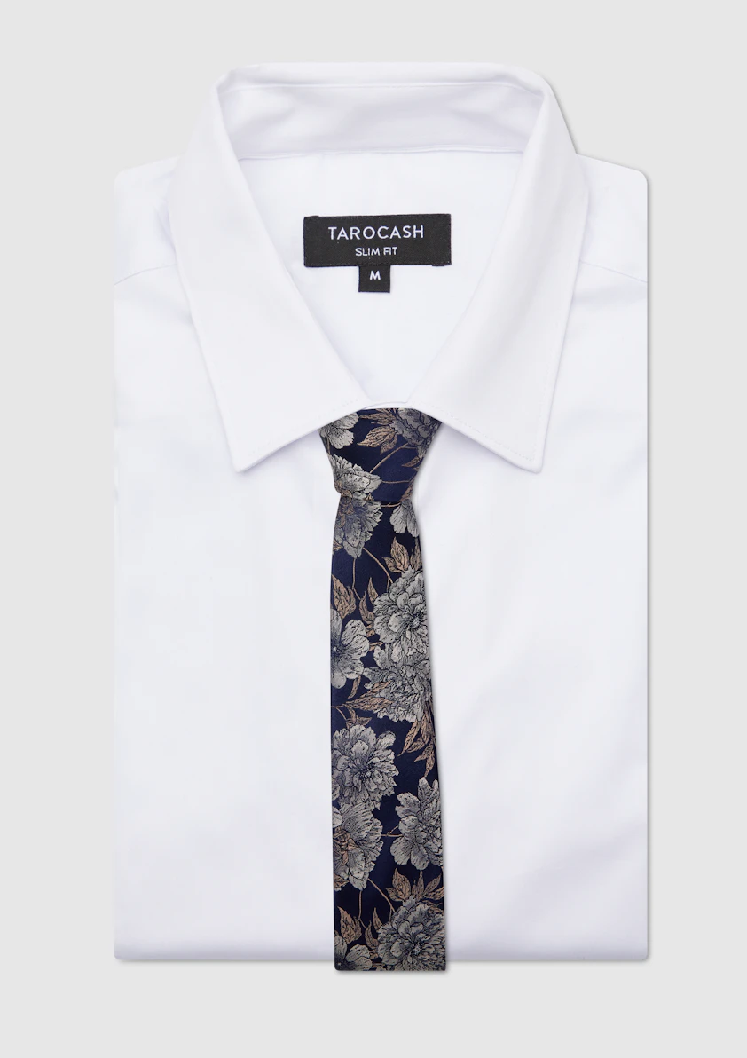 Tate Floral Silk Tie