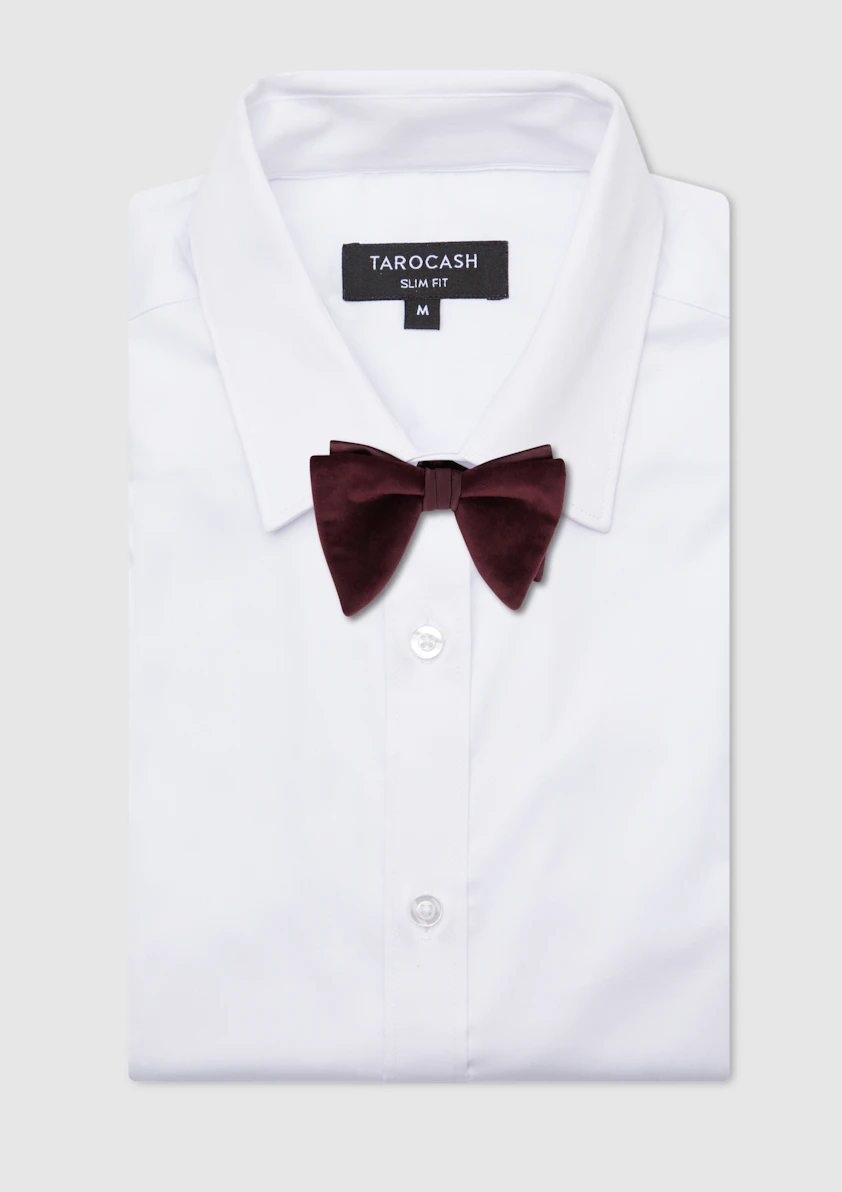 Merlot Maverick Velvet Bow Tie