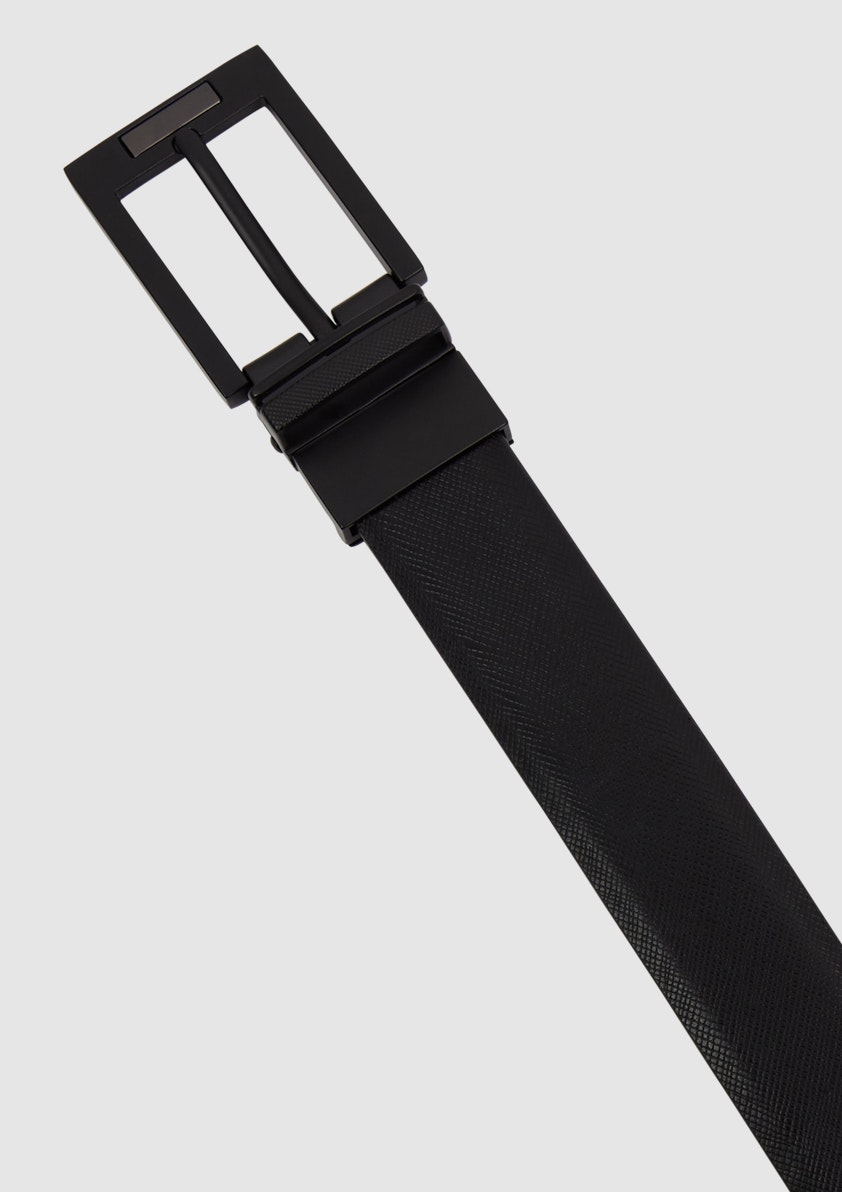 Black/Choc Porto Reversible Prong Belt
