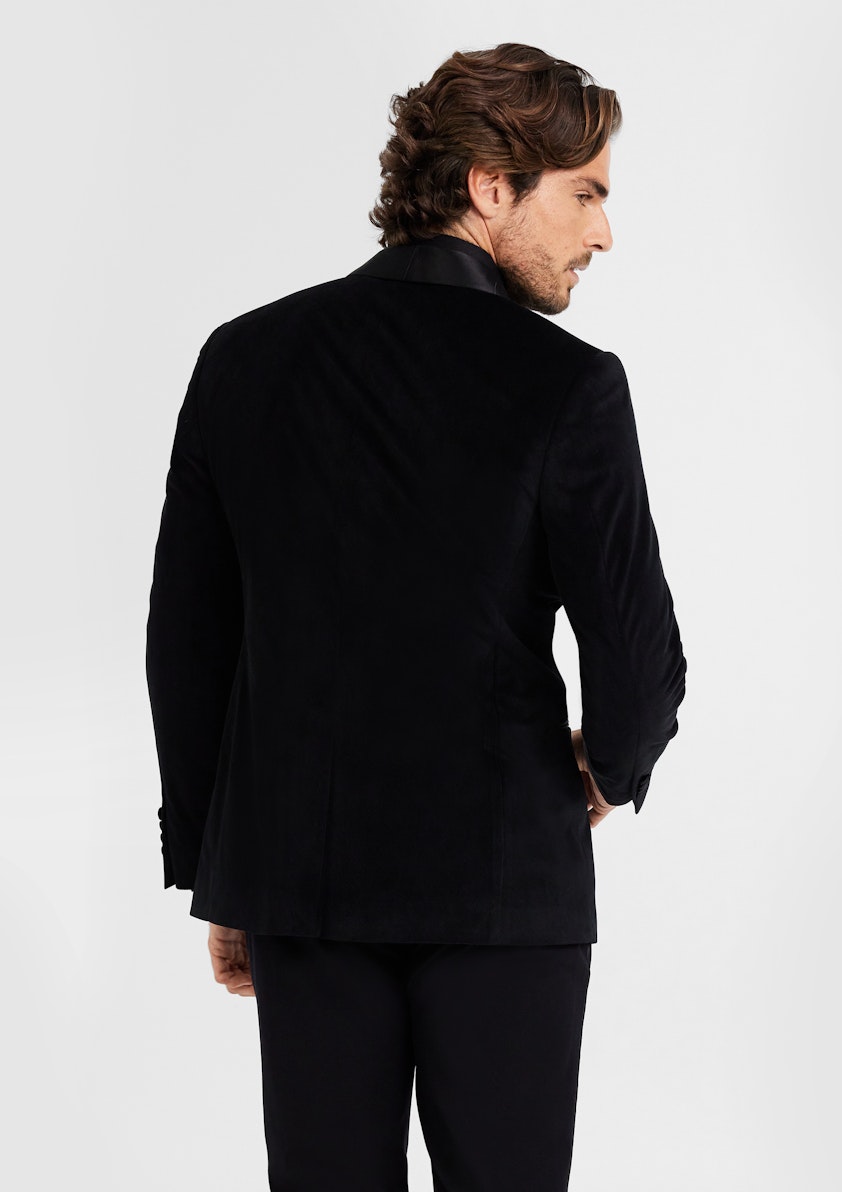 Black Draco Velvet Tuxedo Look