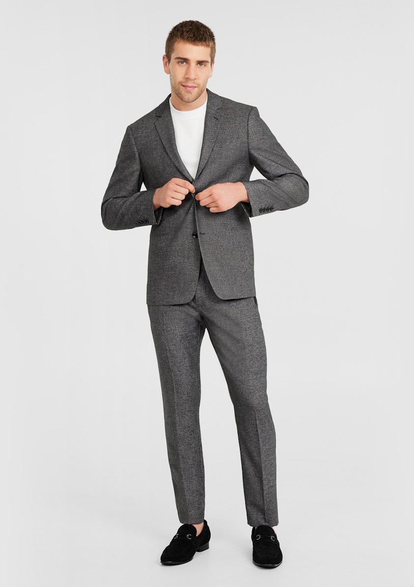 Charcoal Wynn Textured Blazer & Pant