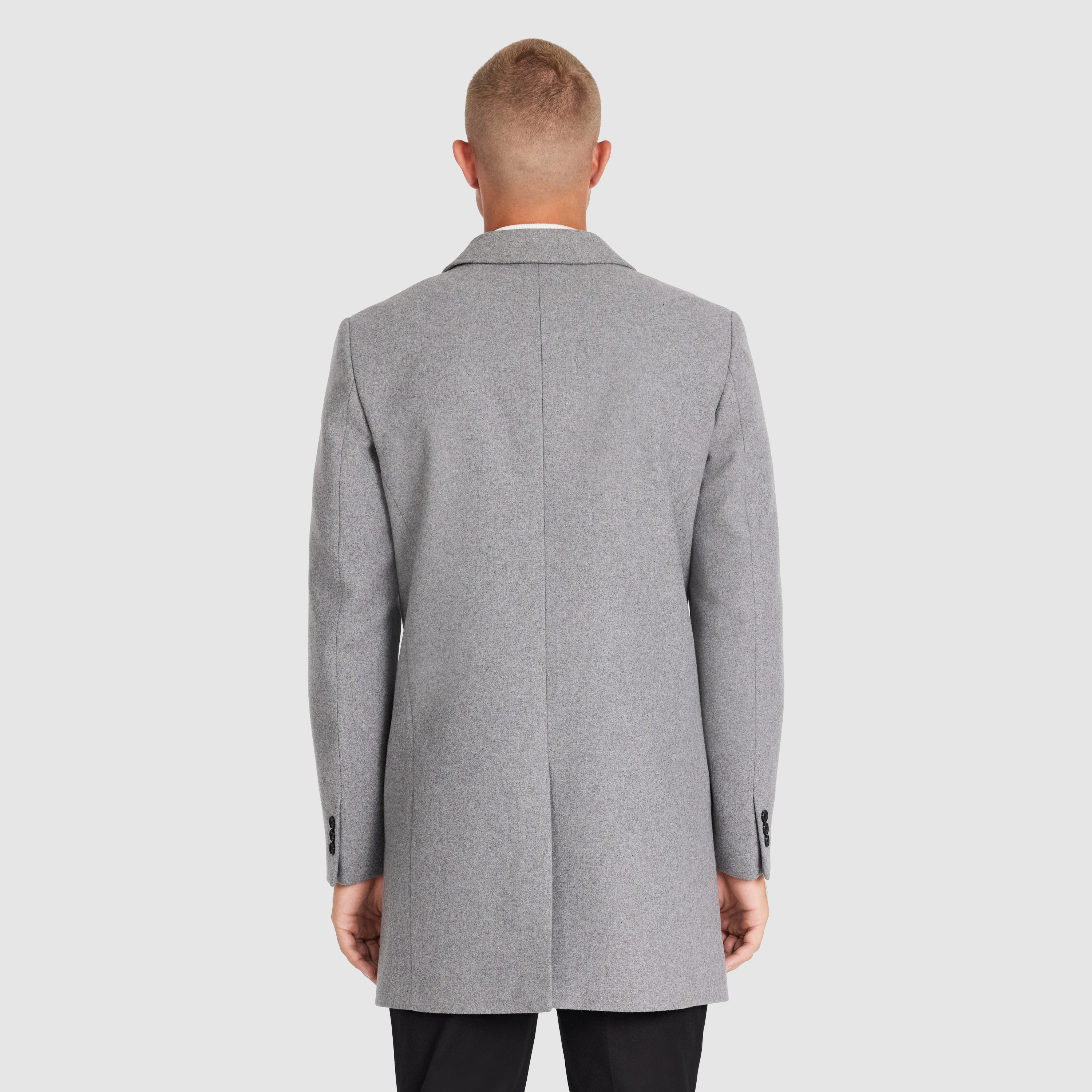 Mid Grey Sussex Wool Coat