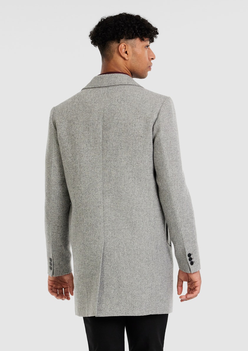 Silver Sussex Wool Coat