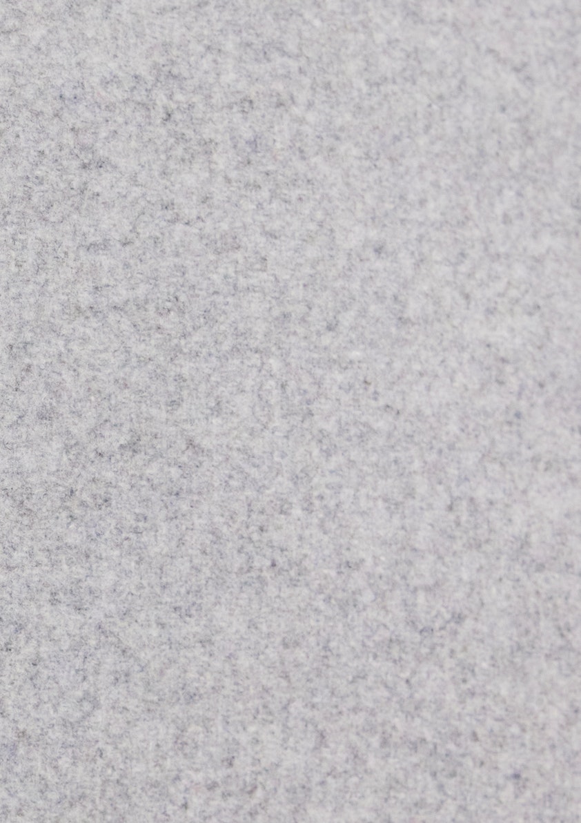 Silver Delonge Wool Double Breasted Coat