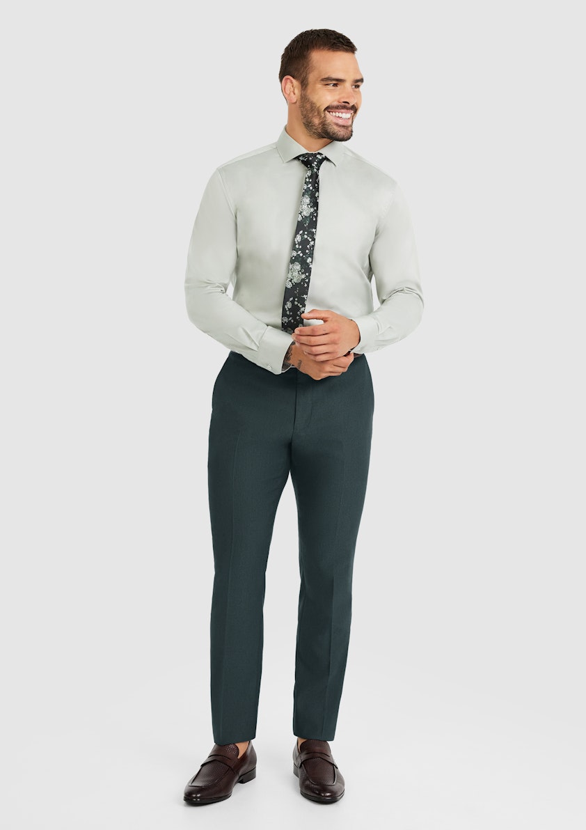 Mid Green Corso Slim Pant