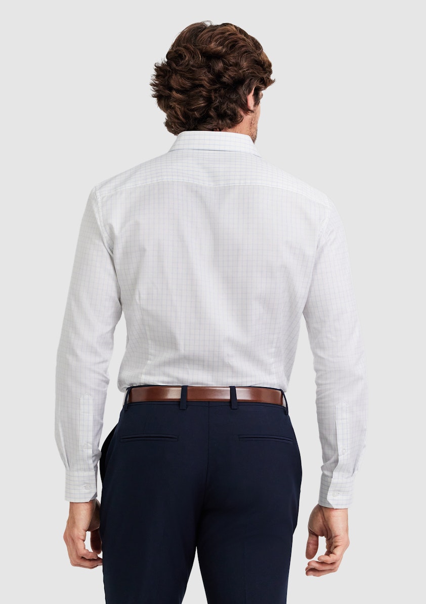 Blue Jetsetter Check Dress Shirt