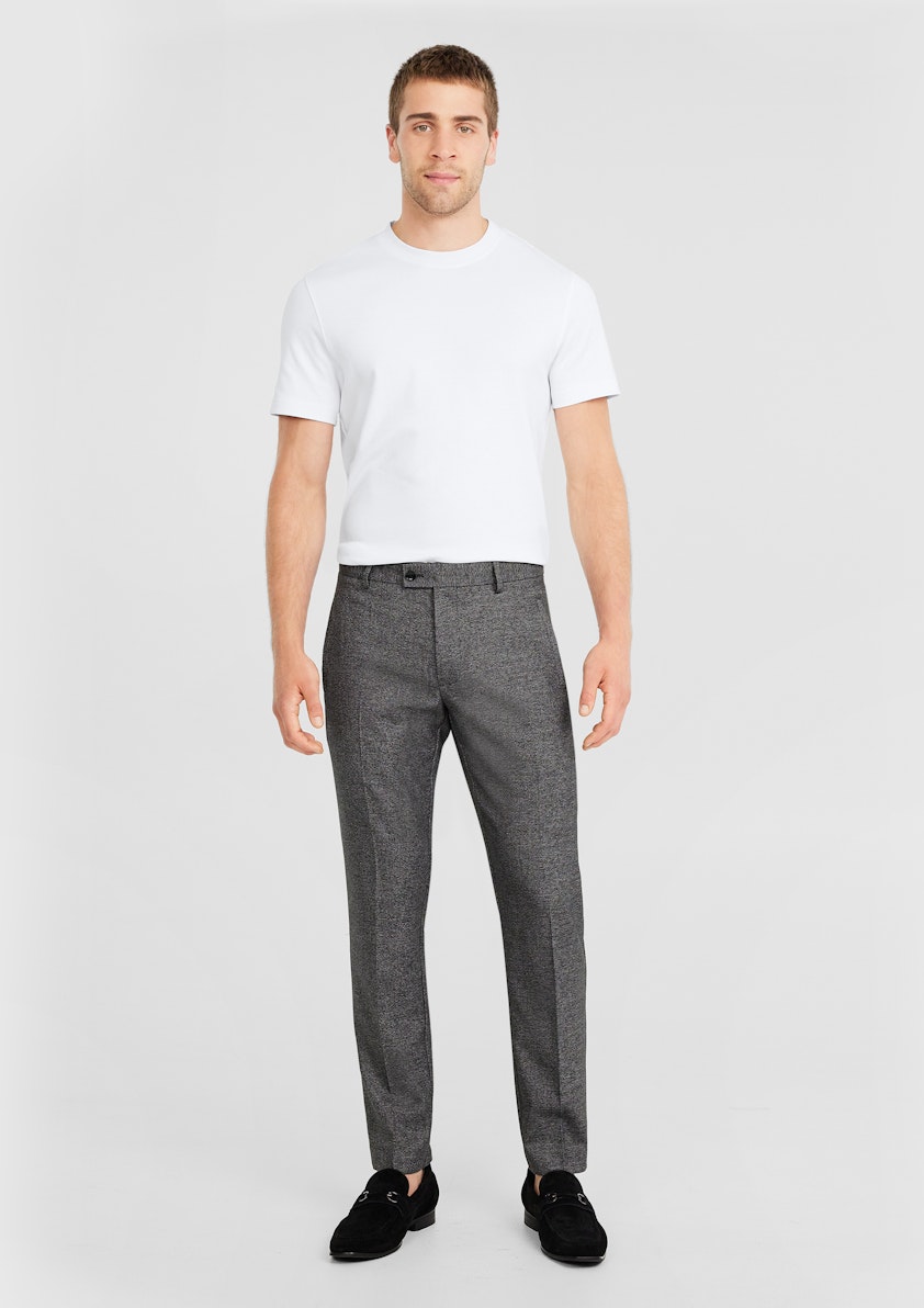 Charcoal Wynn Tapered Textured Pant