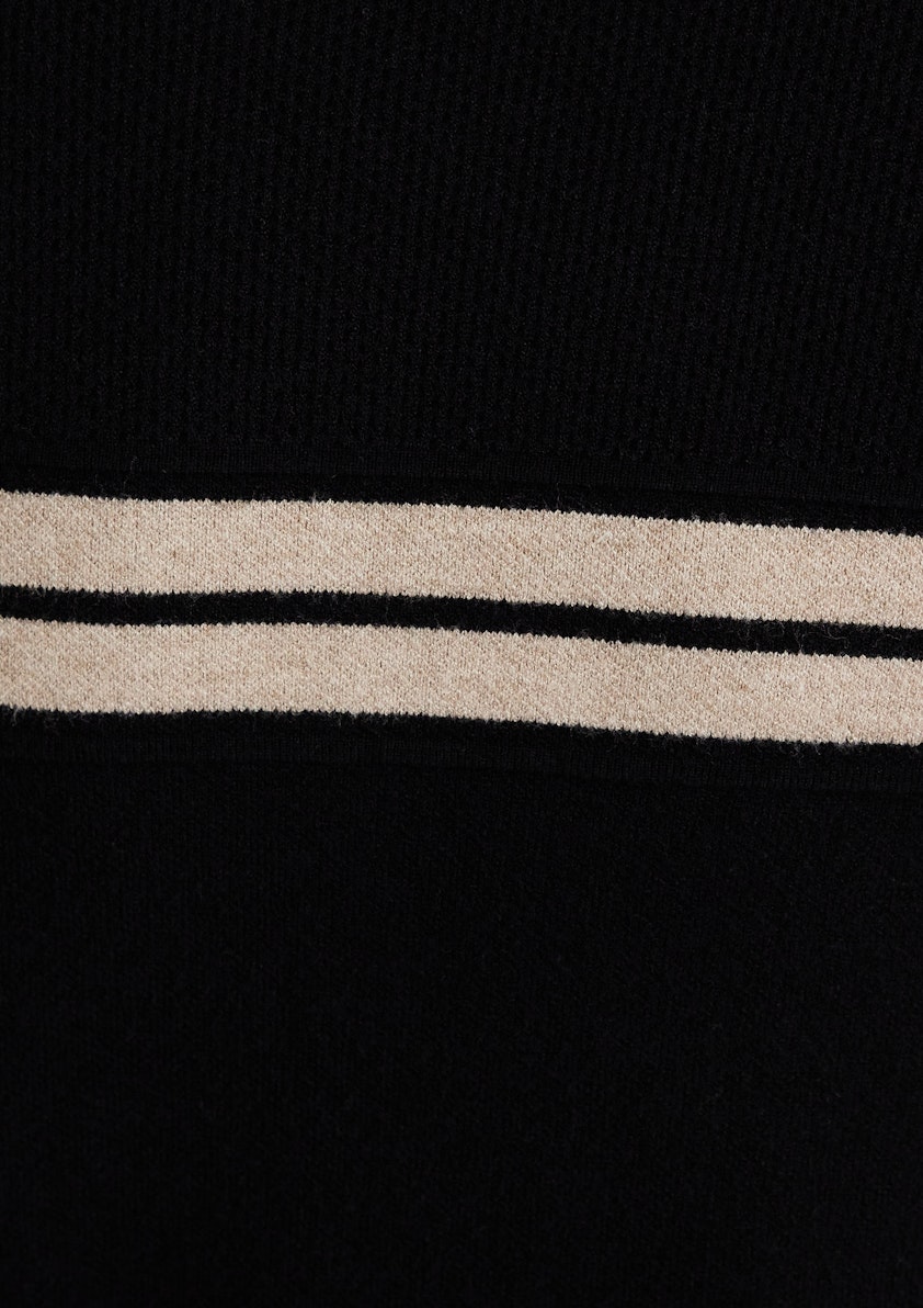 Black Brock Stripe Knit