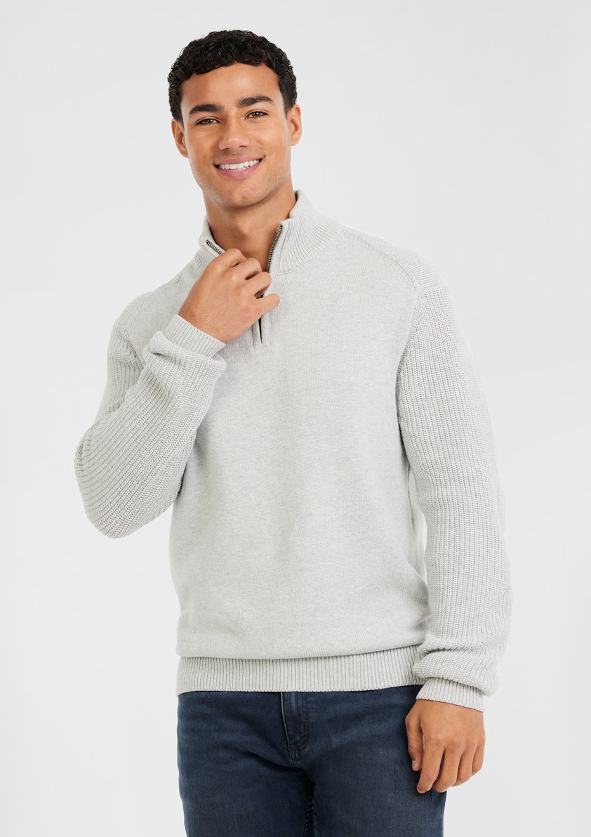 Jaxley Zip Neck Knit