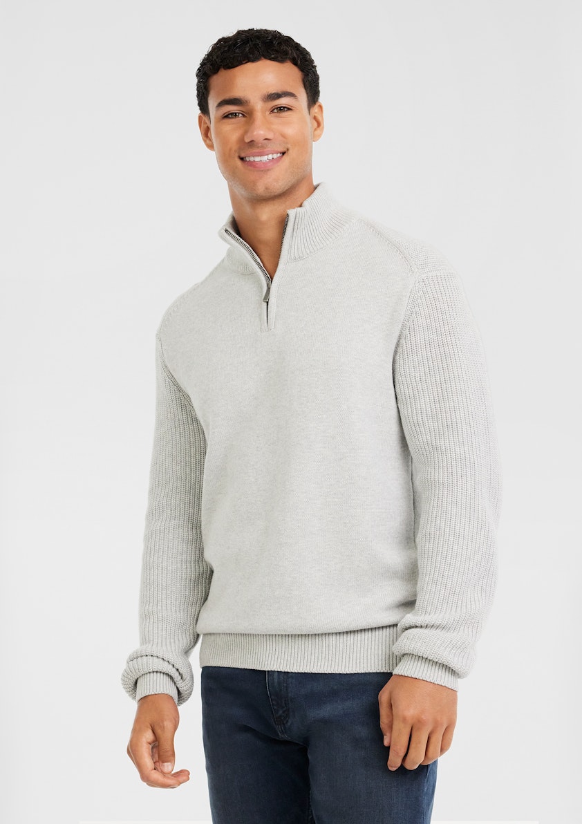 Jaxley Zip Neck Knit